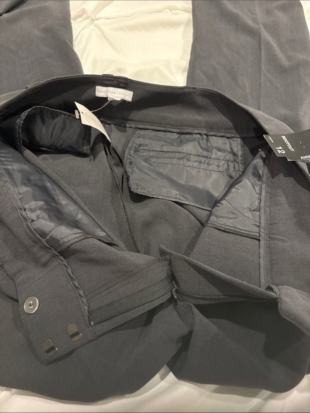 New York & Company Women's Black Boot Cut Pants - Picture 13 of 15